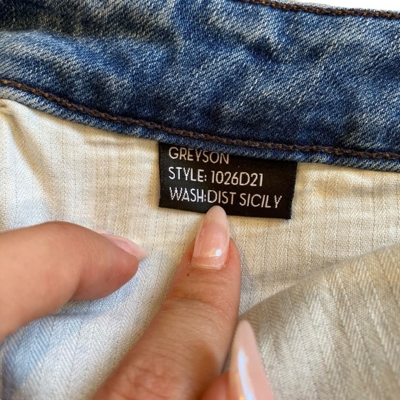 Monfrère Greyson Jeans In Distressed Sicily Style 1026D21 - Picture 7 of 10